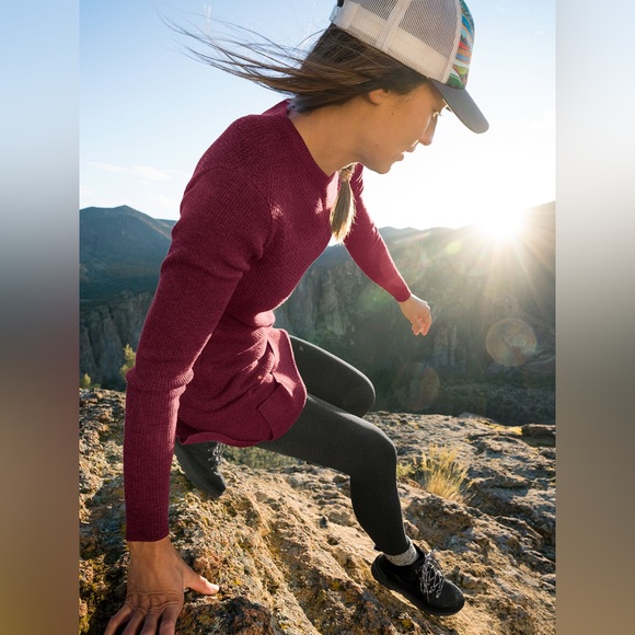 Title Nine Woolicious Waffle Sweater Dress Merino Wool Outdoor Gorpcore - Picture 9 of 11